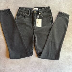 Good American Charcoal Ankle Jeans